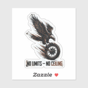 Keine Grenzen Keine Decke Eagle Motorrad Aufkleber