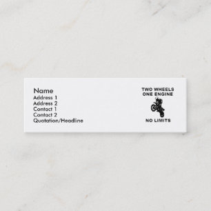 Keine Grenzen - Mini Visitenkarte