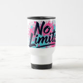 Keine Grenzen Motivierend Tasse - Kunst im Schlag (Mittel)