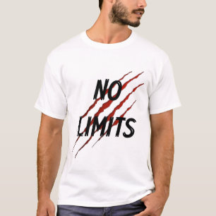 Keine Grenzen Tigerklaue Grafik T-Shirt – Mutige M