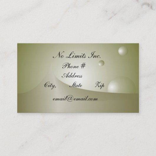 Keine Grenzen Visitenkarte (Vorderseite)