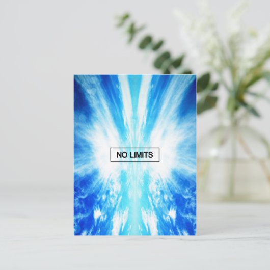 Keine Grenzwerte Postkarte (Stehend Vorderseite)