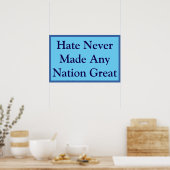 Keine große Nation hasst Poster (Küche)
