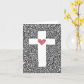 Keine größere Liebe Cross Card Karte (Gelbe Blume)