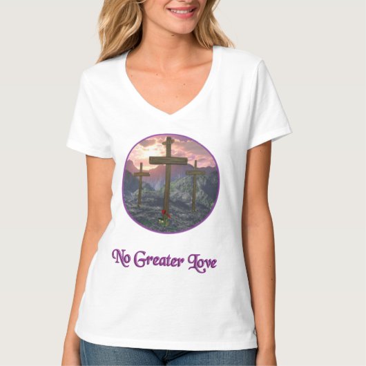 Keine größere Liebe John 3:16 T-Shirt (Vorderseite)