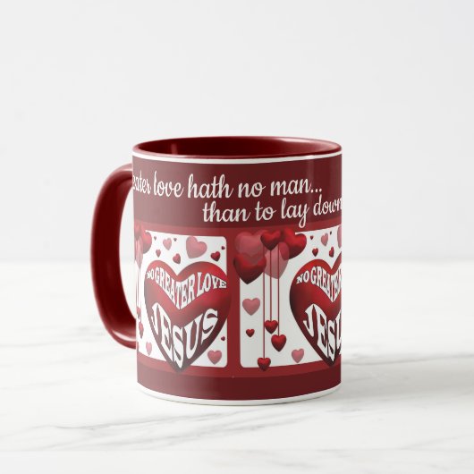 Keine größere Liebe© Tasse 11oz. (Vorderseite Links)