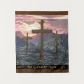 Keine größere Liebe Wandteppich (Vorderseite)