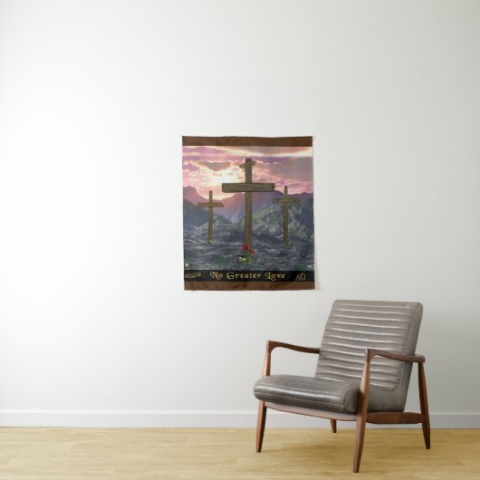 Keine größere Liebe Wandteppich (Beispiel)