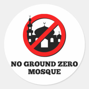 Keine Ground Zero Moschee Runder Aufkleber