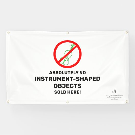Keine grünen Violins Lokaler Musikladen Banner (Horizontal)