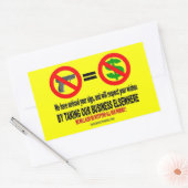 KEINE GUNSTEN, KEIN MON RECHTECKIGER AUFKLEBER (Umschlag)