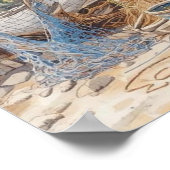 Keine gute Fischerei in Bonaire Poster (Ecke)
