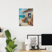 Keine gute Fischerei in Bonaire Poster (Heimbüro)
