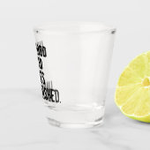"Keine gute Tat wird ungestraft bleiben" Schnapsglas (Rechts)
