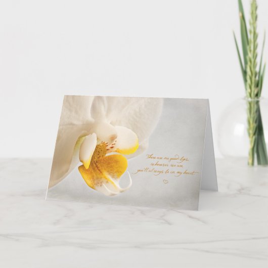 Keine guten Byes Karte (Vorderseite)