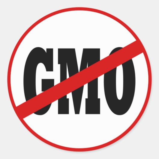 Keine GVO-Aufkleber Runder Aufkleber (Vorderseite)