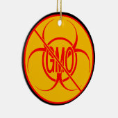 Keine GVO-Biogefährdung GVO-Warnhinweise Keramikornament (Rechts)