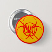 Keine GVO-Buttons Biogefährdung Warnhinweise zu GV Button (Vorne & Hinten)