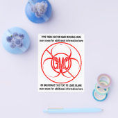 Keine GVO-Flyer Biogefährdung Personalisierter GVO Flyer (Einzeln)
