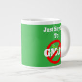 Keine GVO Jumbo-Tasse (Vorderseite Rechts)