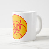 Keine GVO-Jumbo-Tasse-Biogefährdung Warnhinweise z Jumbo-Tasse (Vorderseite Rechts)