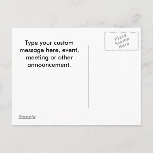 Keine GVO-Werbeaktion Ankündigungspostkarte (Rückseite)