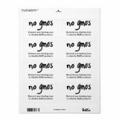 Keine GVOs Werbevorschriften für die Etikettierung (Vorne)