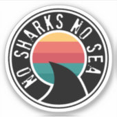 Keine Haie ohne Meer Aufkleber (Vorderseite)