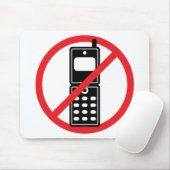 Keine Handys Mousepad (Mit Mouse)