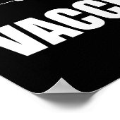 Keine Hass-Impfstoff-Anweisung Pro-Impfstoff Poster (Ecke)