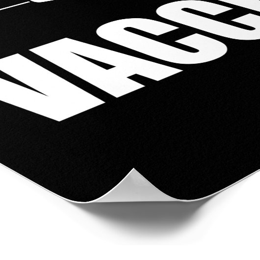 Keine Hass-Impfstoff-Anweisung Pro-Impfstoff Poster (Ecke)