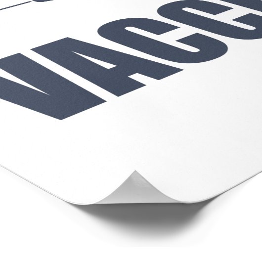 Keine Hass-Impfstoff-Anweisung Pro-Impfstoff Poster (Ecke)