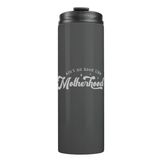 "Keine Haube wie Mutterschaft" Thermosbecher (Vorderseite)