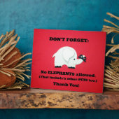 Keine Haustiere erlaubt Fotoplatte (Seite)