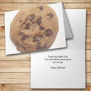 Keine Health Food Birthday Card Karte