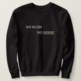 Keine Hektik, kein Lärm – Minimalistisches, ruhige Sweatshirt