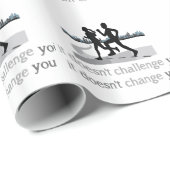 Keine Herausforderung ändert nichts an der Inspira Geschenkpapier (Rolleneckpunkt)