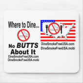 Keine HINTERN über es! - Mausunterlagen Mousepad (Vorne)