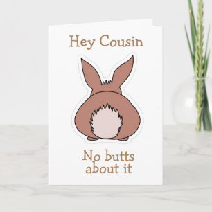 KEINE "HINTERN" ÜBER IT *COUSIN* GLÜCKLICH OSTERN FEIERTAGSKARTE