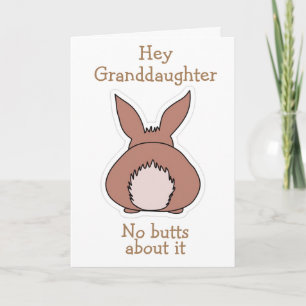 KEINE "HINTERN" ÜBER IT *GRANDDAUGHTER* EASTER FEIERTAGSKARTE
