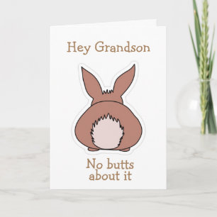 KEINE "HINTERN" ÜBER IT *GRANDSON* EASTER FEIERTAGSKARTE
