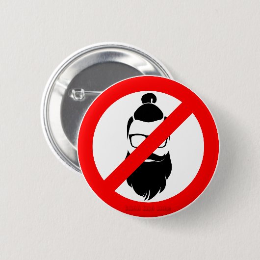 Keine Hipster oder Menschenaffen Button (Vorne & Hinten)