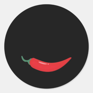 Keine Hitze ohne scharfe Lebensmittel essen Runder Aufkleber