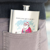 Keine Ho-Ho-Ho mit Text-Edelstahlkolben Flachmann (Beispiel)