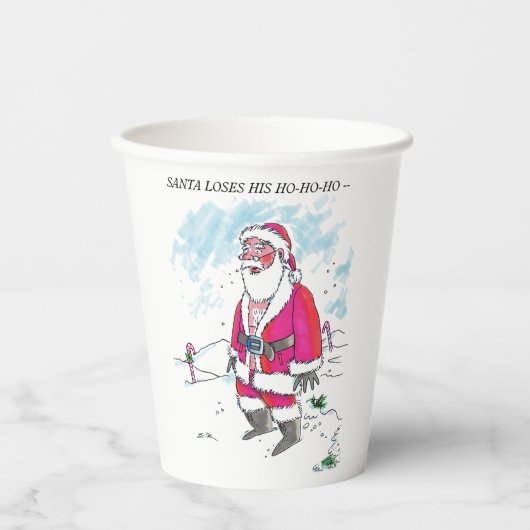 Keine Ho-Ho-Ho mit Textbechern Pappbecher (Vorderseite)