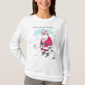 Keine Ho-Ho-Ho mit weißem, langärmeliges Shirt (Vorderseite)