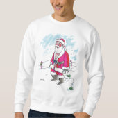 Keine Ho-Ho-Männer weißes Sweatshirt (Vorderseite)