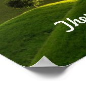 Keine Hügel ohne Täler Poster (Ecke)