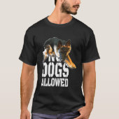 Keine Hunde erlaubt Deutscher Schäferhund signiere T-Shirt (Vorderseite)