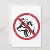 Keine Hunde erlaubt Einladungen (Vorderseite)